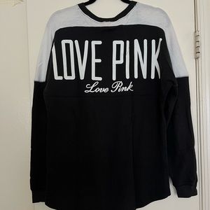 VS PINK Black and White Sweatshirt